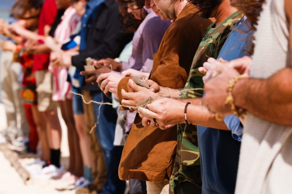 'Survivor 50' castaways unwrap their tribe buffs.