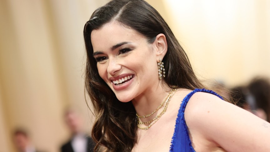 Barbie Ferreira smiles on the Oscars red carpet