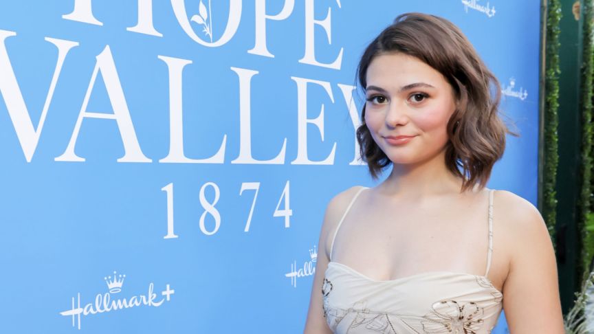 Maria March attends When Calls the Heart & Hope Valley: 1874 Celebration at The Sun Rose Hotel in West Hollywood, CA