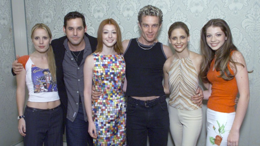 'Buffy' cast members pose for a photo