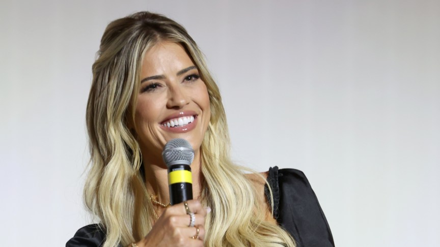 Christina Haack smiling onstage