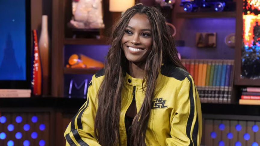 Ciara Miller pictured on an episode of WWHL