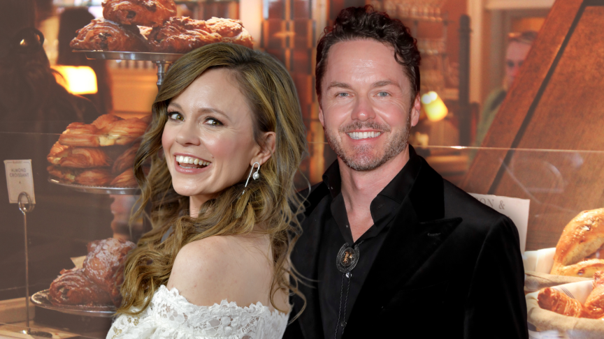Rachel Boston and Paul Campbell