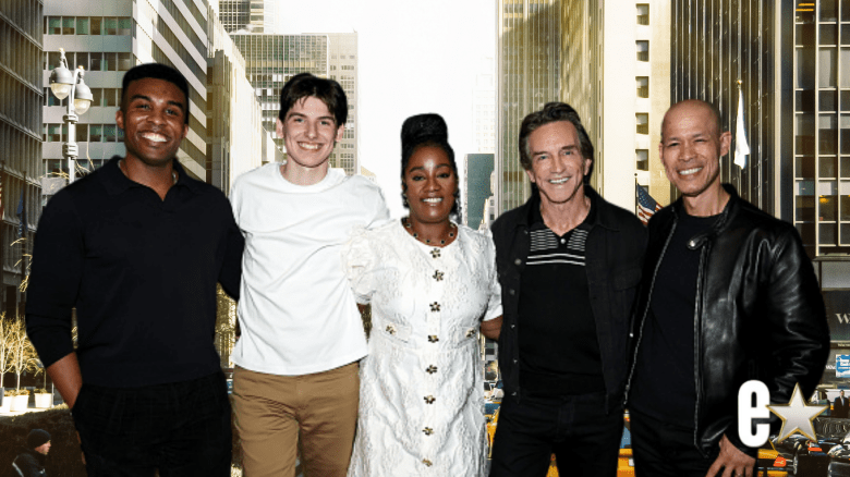 (L-R) Kyle Fraser, Rizo Velovic, Cirie Fields, Jeff Probst