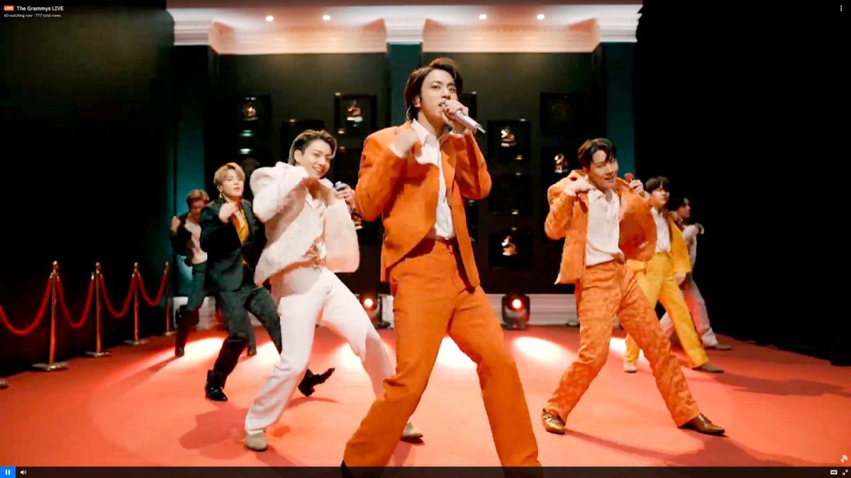 BTS Members performing