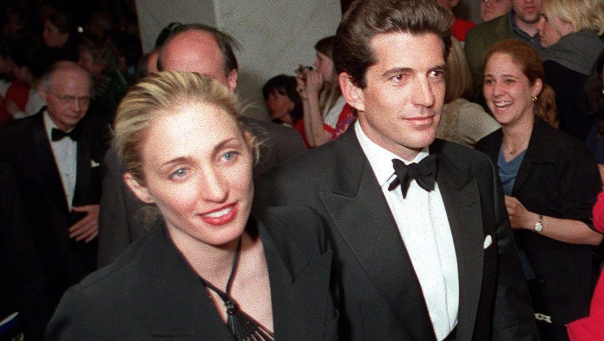 John F. Kennedy Jr. and Carolyn Bessette Kennedy together at a public event