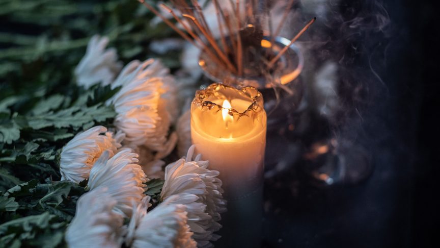 A candle for Terry Cox.