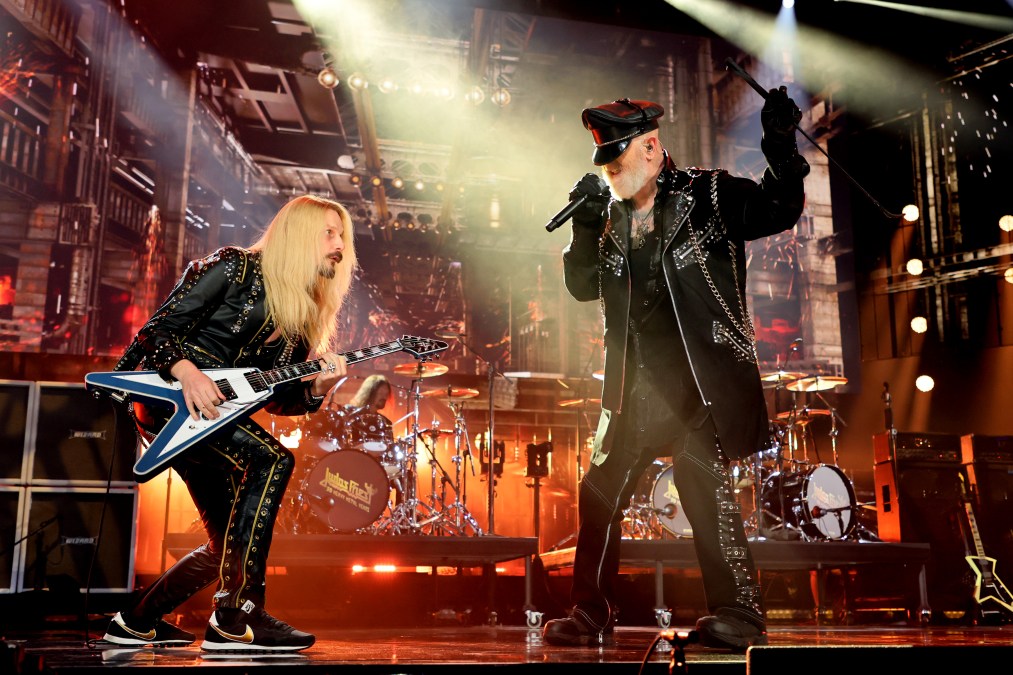 Richie Faulkner and Rob Halford of Judas Priest