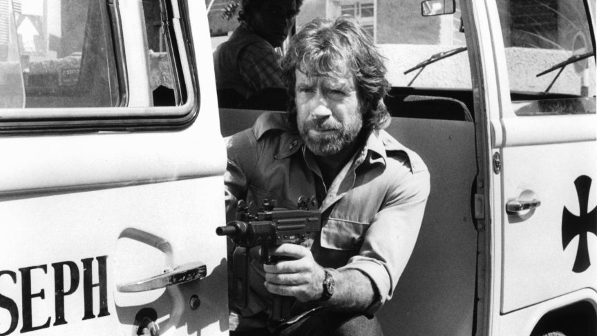 Chuck Norris in "The Delta Force" (1986).