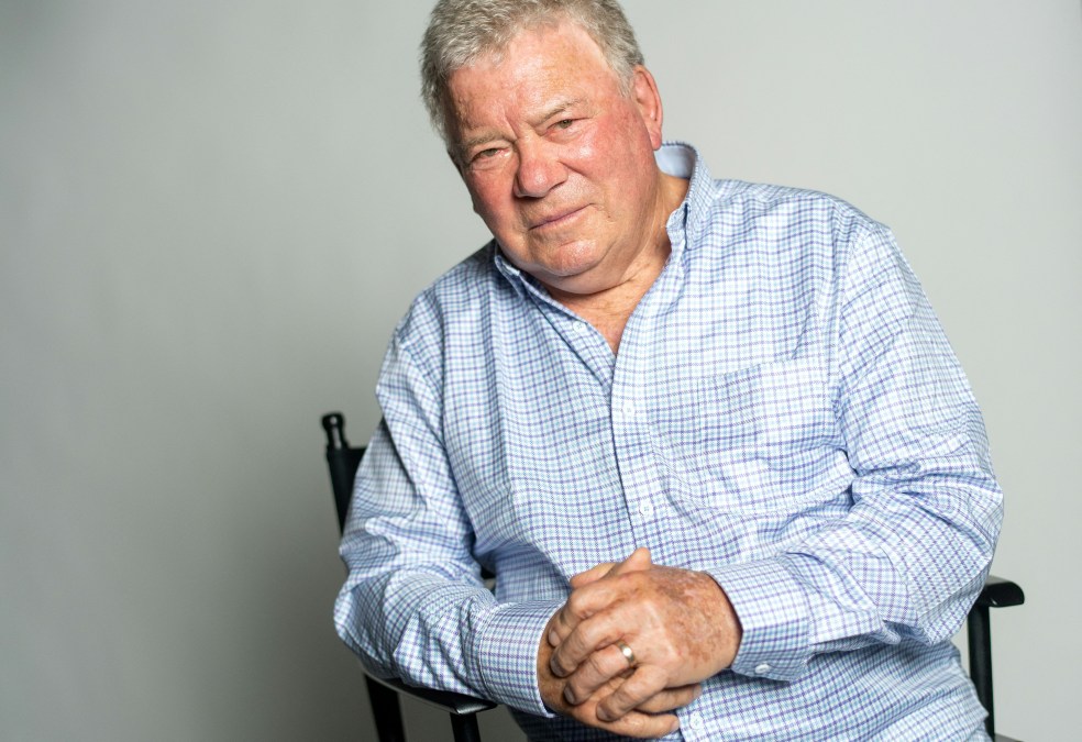 Canadian actor William Shatner poses for a photo
