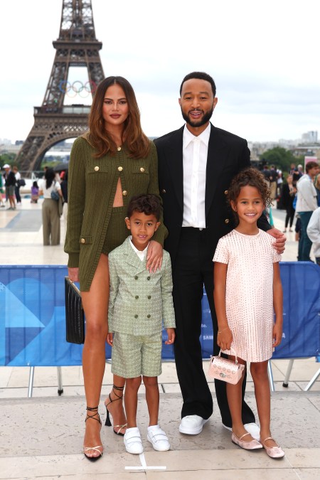 Chrissy Teigen, John Legend, Miles, Luna