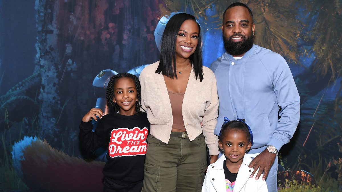 Kandi Burruss and Todd Tucker with their children Ace and Blaze