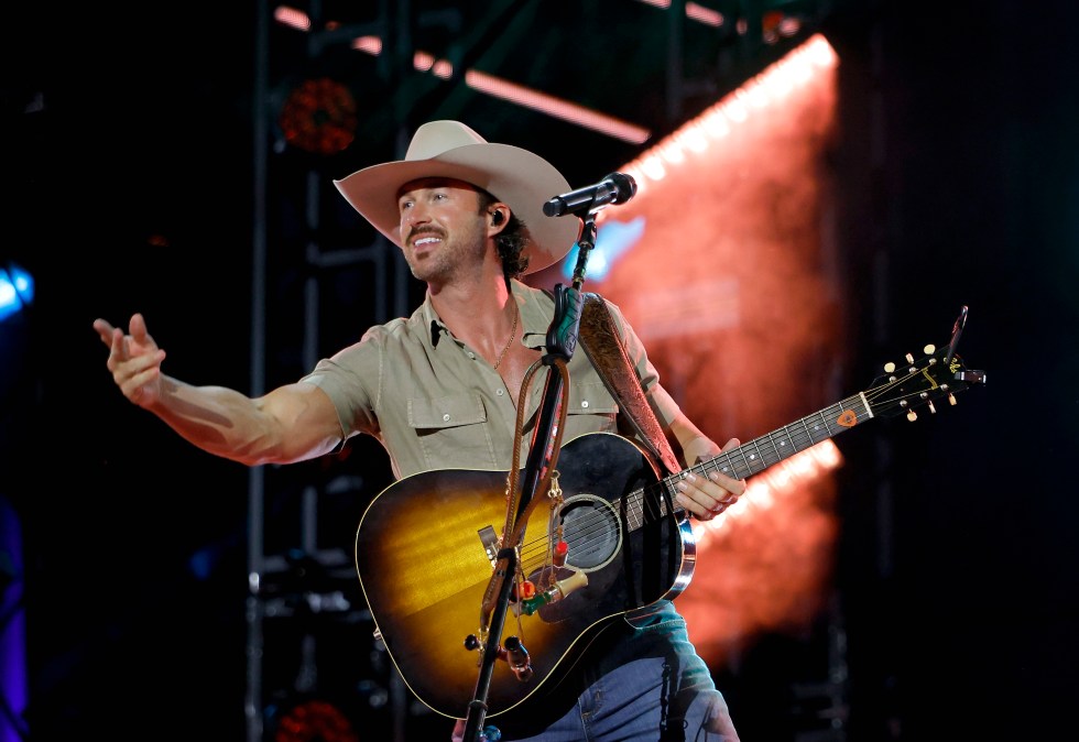 Riley Green performs on the main stage during CMA Fest 2025
