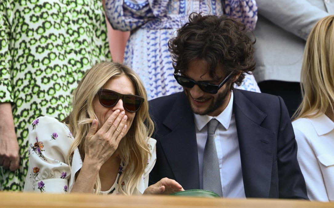Sienna Miller and Oli Green at Wimbledon.