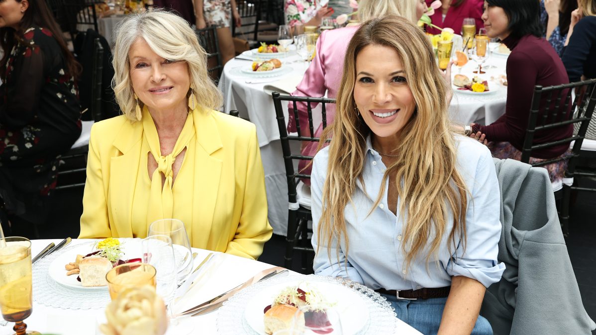 Martha Stewart and Daisy Toye seated together at event amid RHONY cameo filming