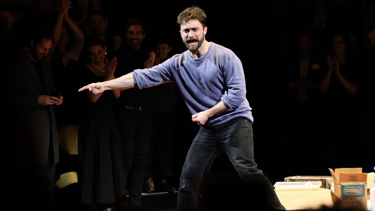 Daniel Radcliffe performs in Every Brilliant Thing at Hudson Theatre
