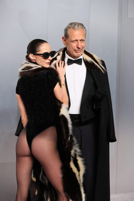 Emilie Livingston and Jeff Goldblum