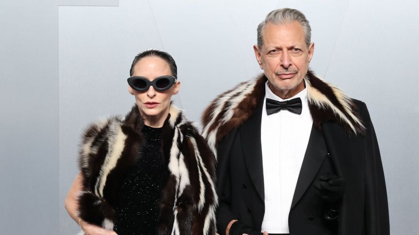 Emilie Livingston and Jeff Goldblum