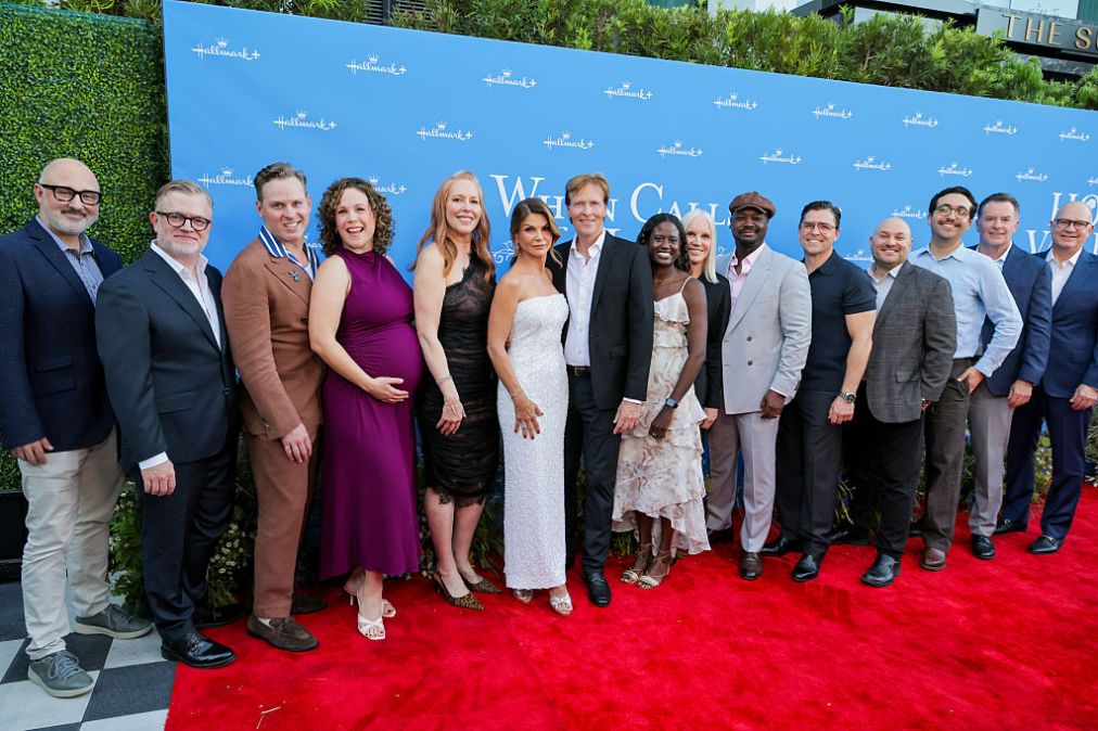 John Matts, President, Hallmark Media, Darren Abbott, Ben Rosenbaum, Erin Krakow, Annie Howell, CCO, Hallmark Media, Lori Loughlin, Jack Wagner, Tatiana Erasme, Michelle Vicary, Head of Programming, Hallmark Media, Viv Leacock, Kavan Smith, Darren Melameth, SVP Programming and Content Strategy, Hallmark Media, Randy Pope, SVP, Programming & Development, Hallmark Media and Mike Perry