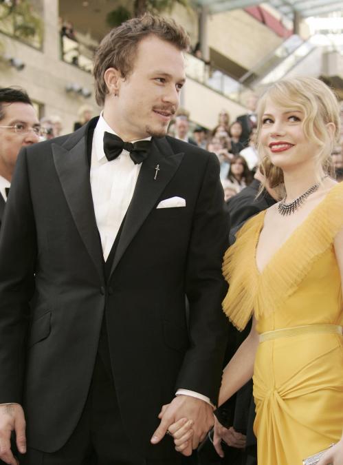 Actors Heath Ledger and Michelle Williams arrive 05 March, 2006, for the 78th Academy Awards