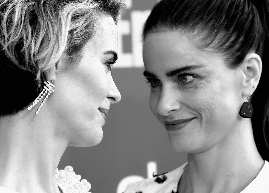 Actors Sarah Paulson and Amanda Peet arrive at the 22nd Annual Critics' Choice Awards