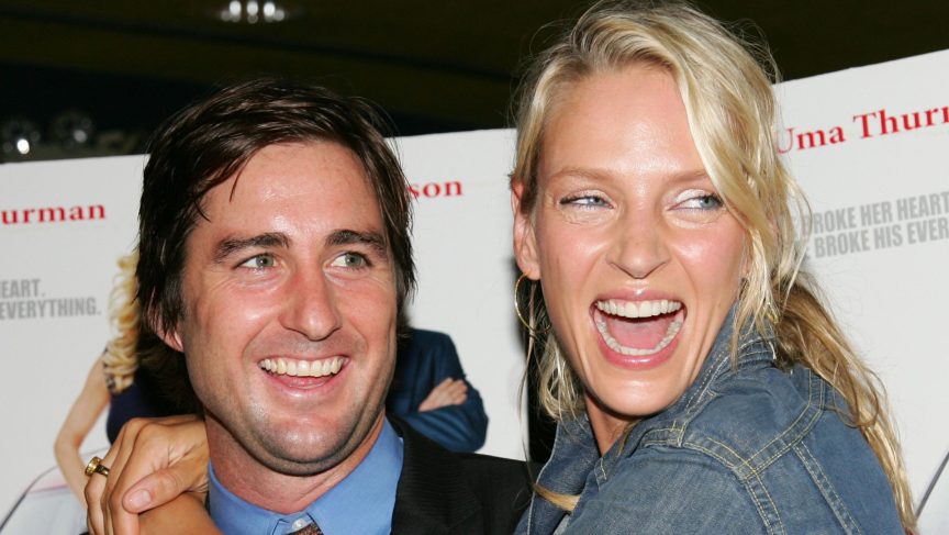 Luke Wilson and Uma Thurman at the "My Super Ex-Girlfriend" premiere in 2006.
