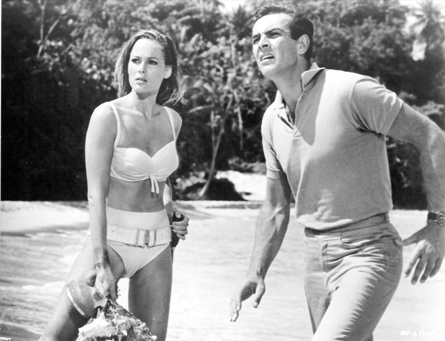 Ursula Andress and Sean Connery in "Dr. No"