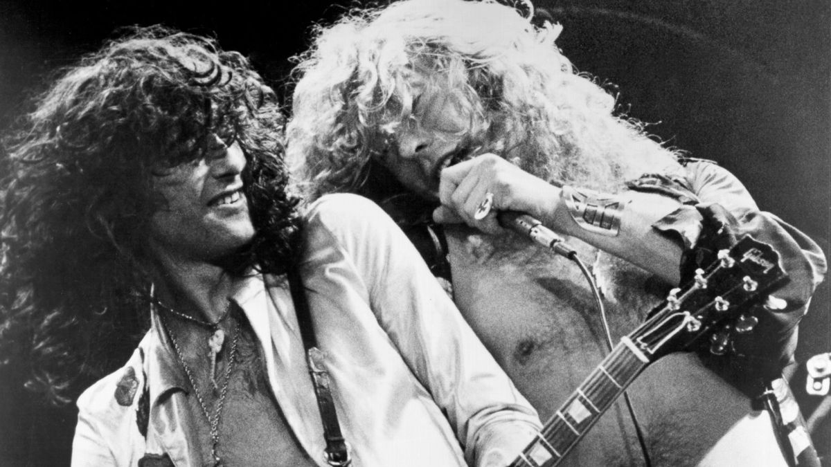 JImmy Page with Robert Plant