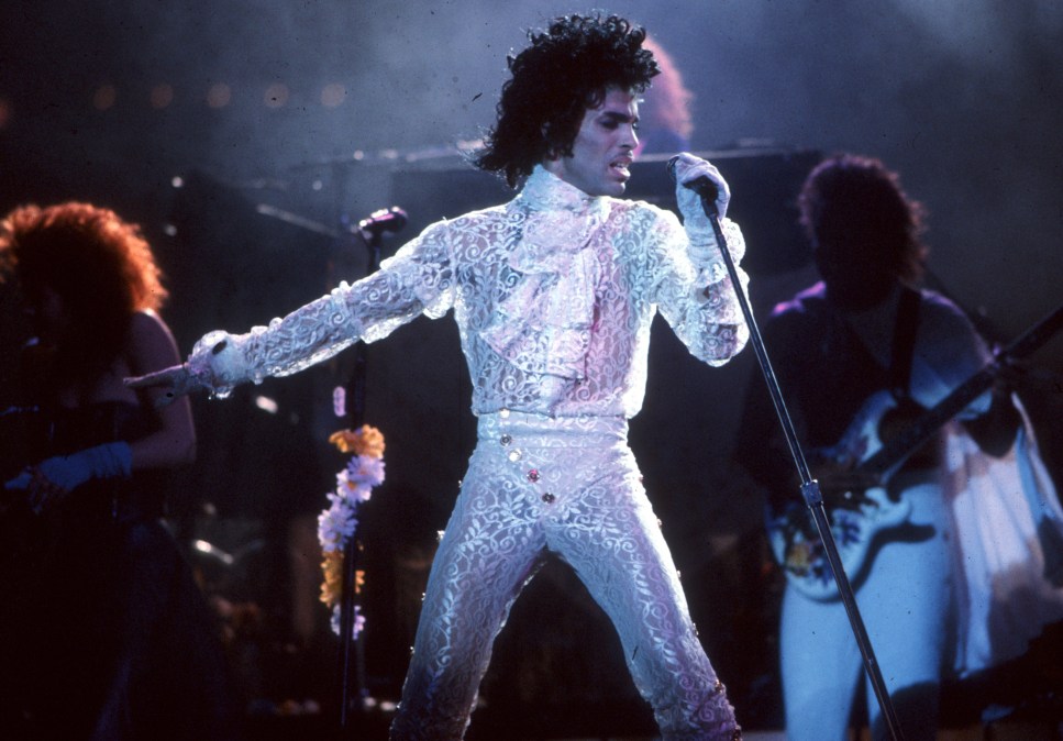 Prince performs live