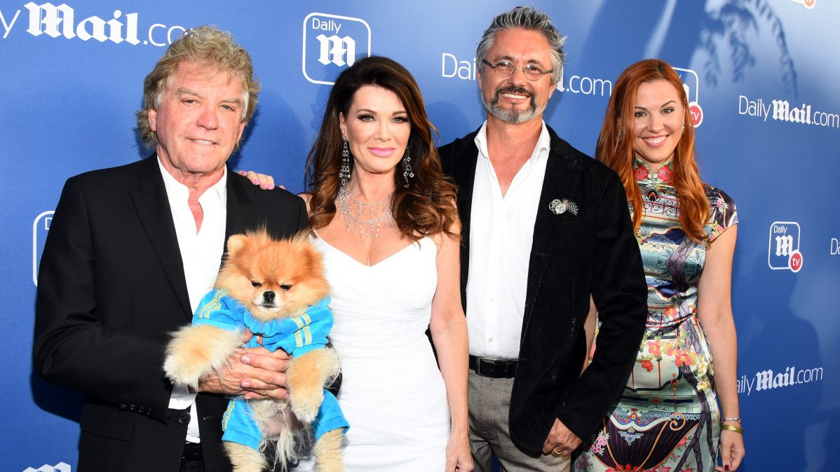 Lisa Vanderpump with Ken Todd and Nick Alain at Tom Tom event