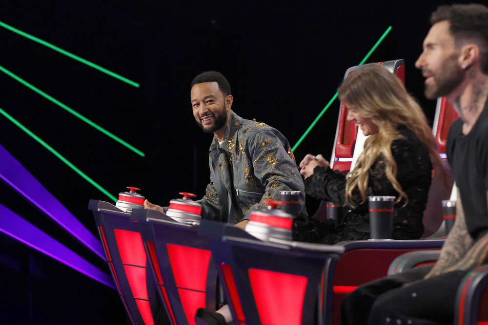 John Legend, Kelly Clarkson, Adam Levine