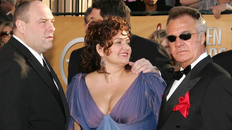 James Gandolfini, Aida Turturro and Tony Sirico attend an event