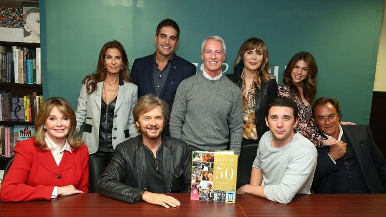 actors and actresses attending an event for Days Of Our Lives Book Signing