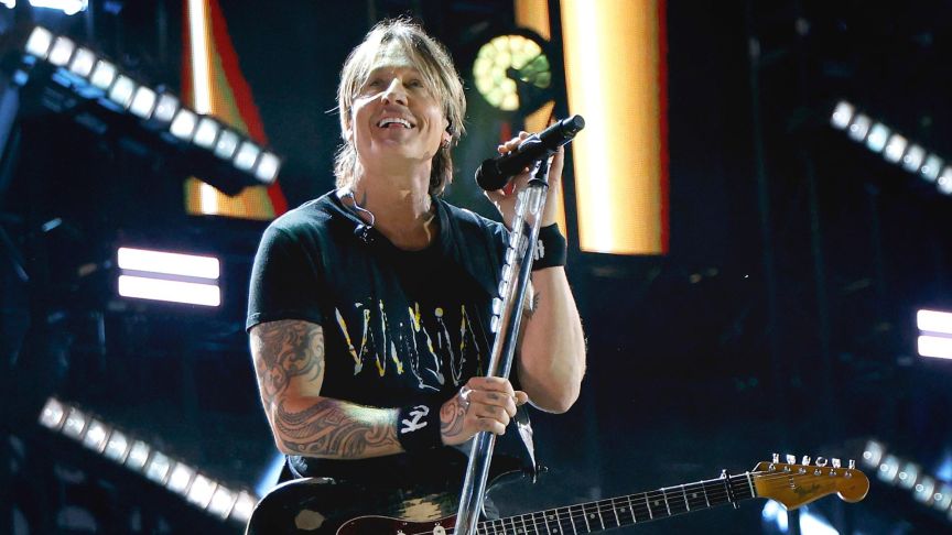 Keith Urban performs on the main stage during CMA Fest 2025 at Nissan Stadium on June 06, 2025 in Nashville, Tennessee