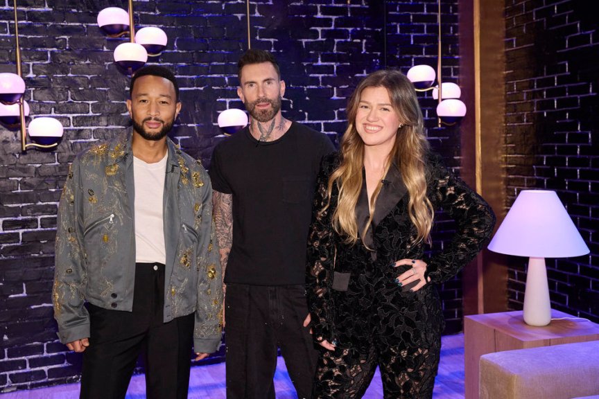 John Legend Adam Levine Kelly Clarkson