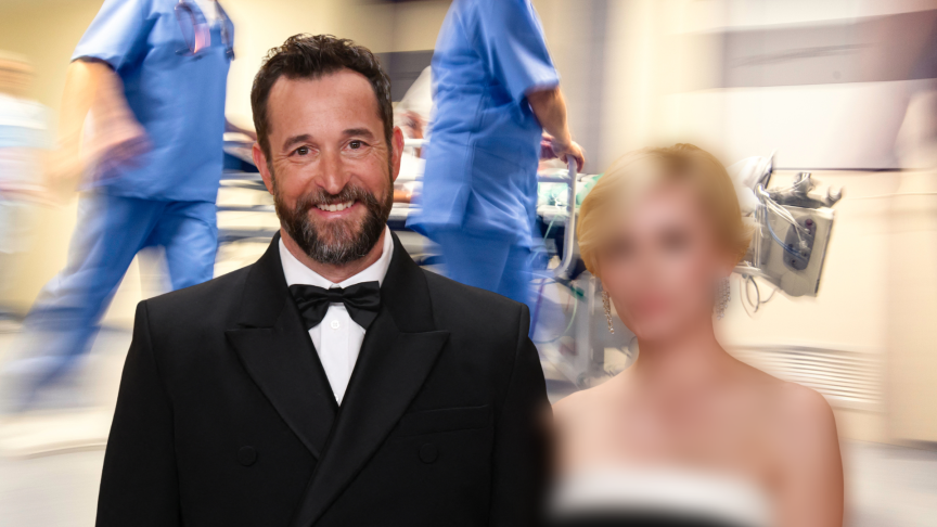 Noah Wyle and Sara Wyle