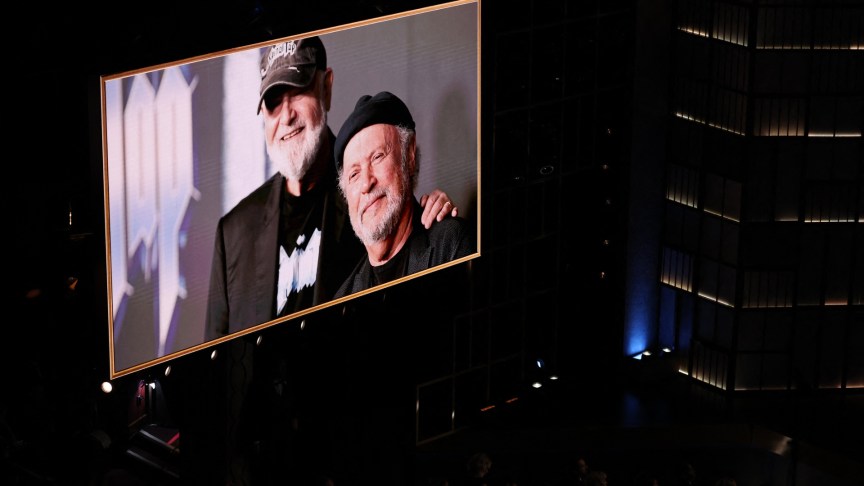 Rob Reiner and actor Billy Crystal during 2026 Oscars segment