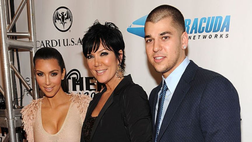 Kim Kardashian, Kris Jenner and Rob Kardashian