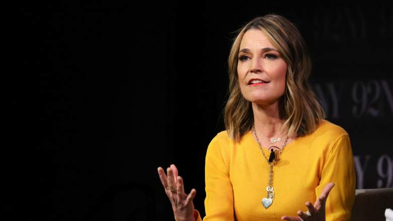 Savannah Guthrie speaks onstage during Savannah Guthrie in Conversation with Hoda Kotb: Reflections on Faith at 92NY on February 22, 2024