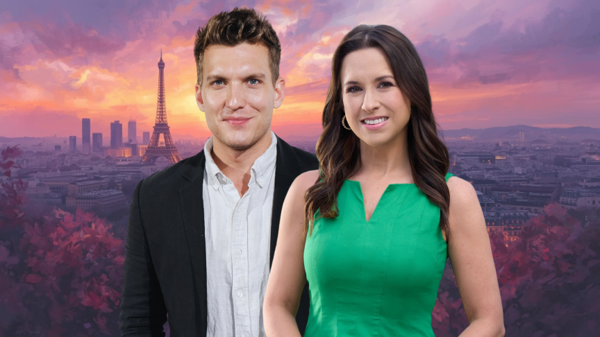 Scott Michael Foster Lacey Chabert Paris