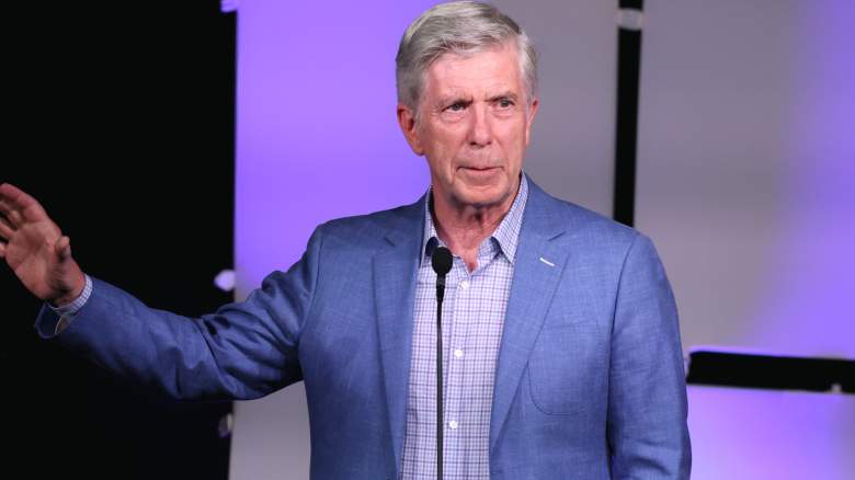 Tom Bergeron accepts an award onstage