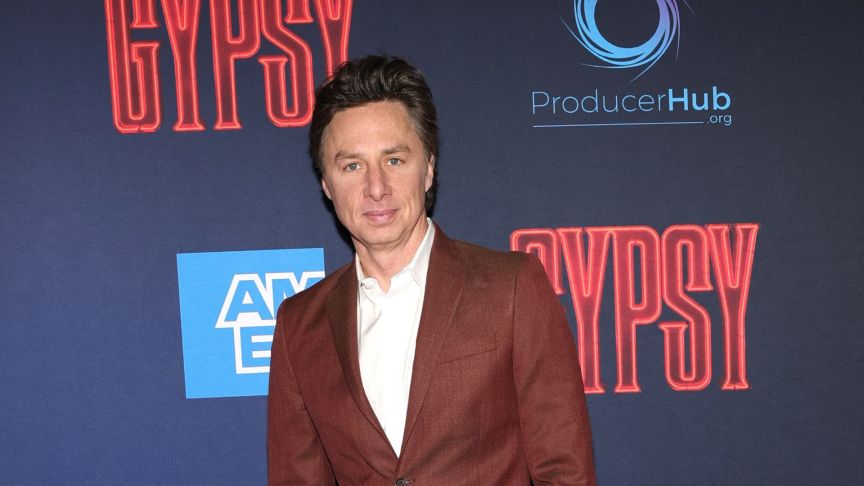 Zach Braff attends "Gypsy" Broadway Opening Night at Majestic Theatre on December 19, 2024 in New York City