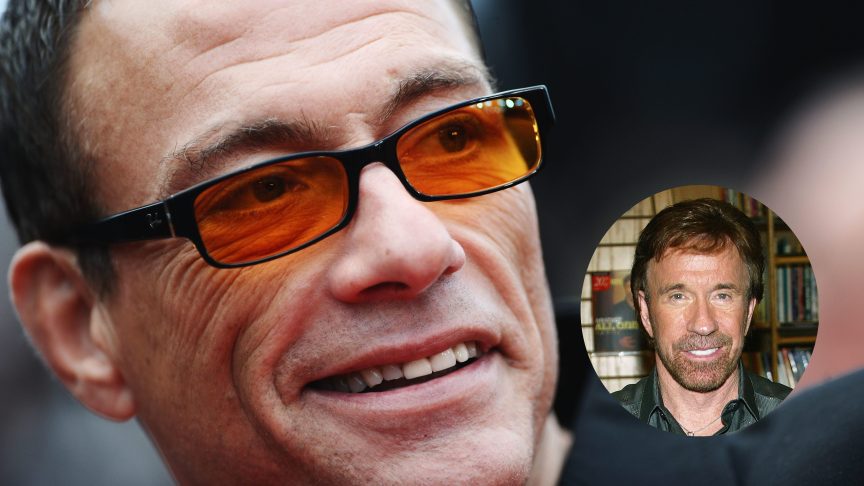 Jean-Claude Van Damme and Chuck Norris.