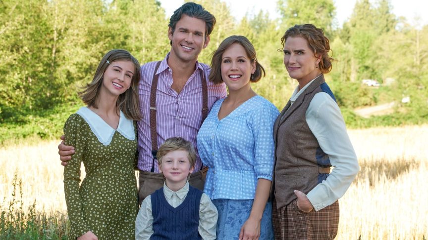 Jaeda Lily Miller, Kevin McGarry, Hyland Goodrich, Erin Krakow, and Brooke Shields