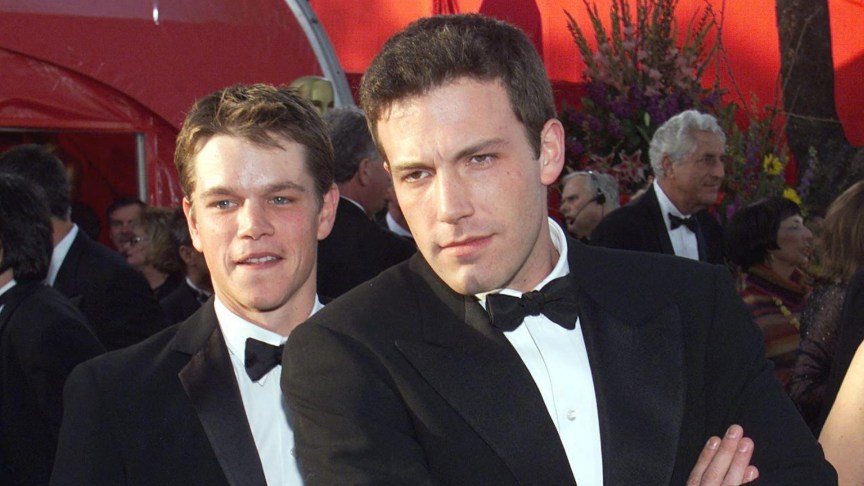 Ben Affleck and Matt Damon at the 71st Annual Academy Awards in 1999.