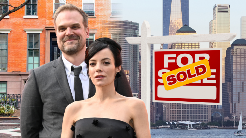 David Harbour and Lily Allen