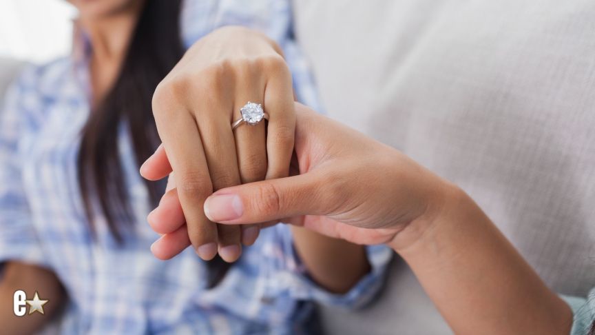 An engagement ring