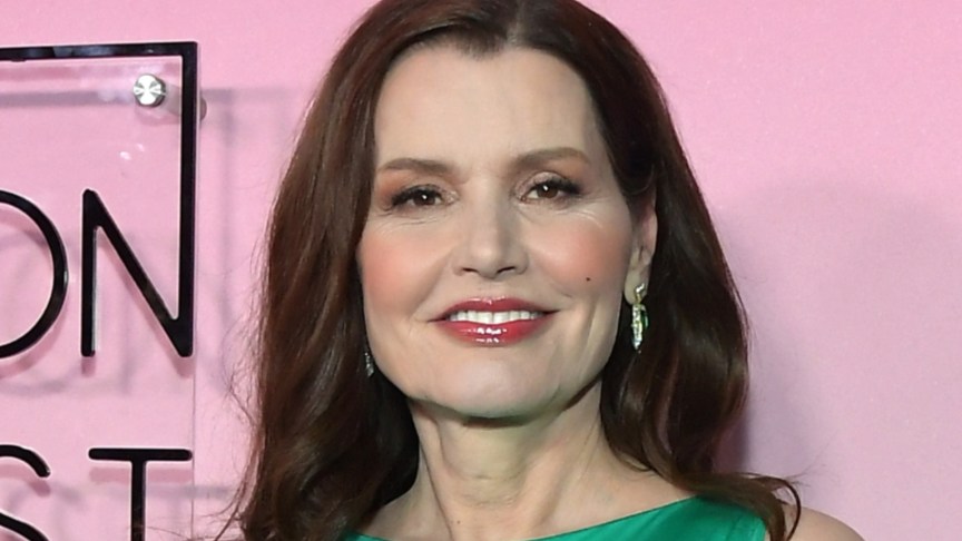 Geena Davis smiling at the Fashion Awards