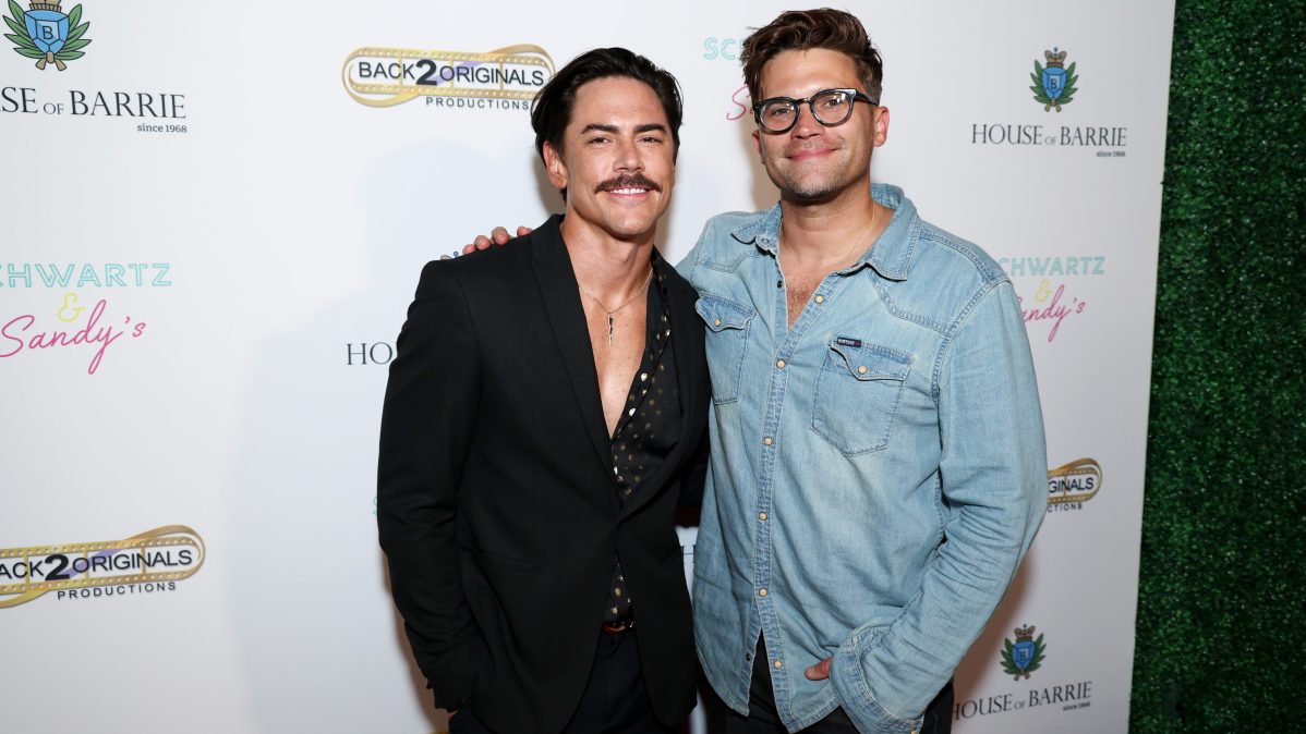 Tom Schwartz and Tom Sandoval attend House of Barrie opening in Los Angeles