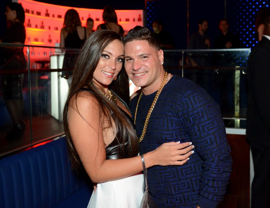 Ronnie Ortiz-Magro and Sammi Giancola smiling